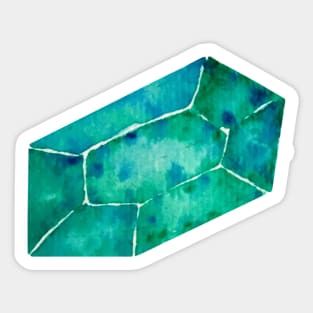 Green crystal Sticker